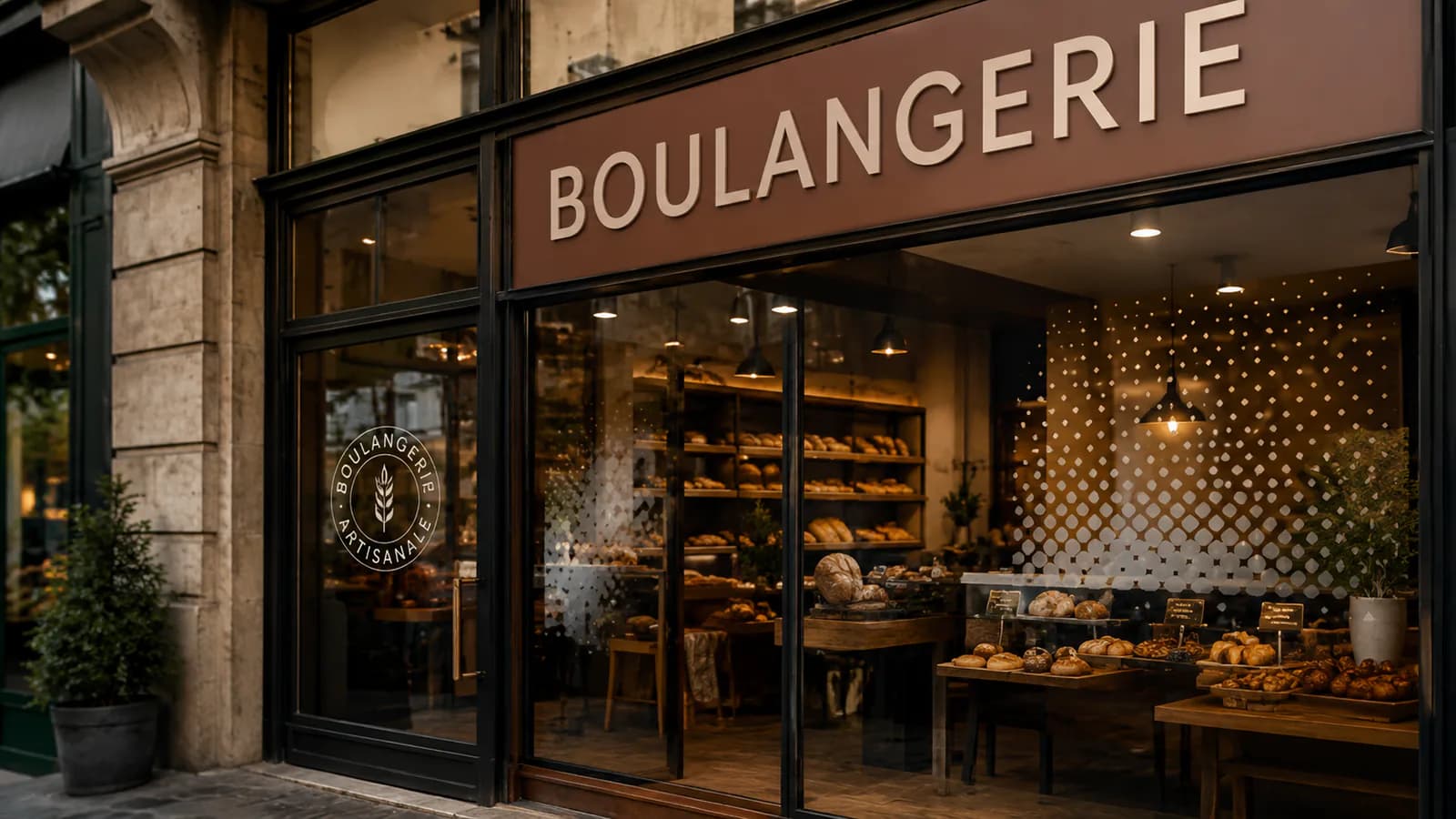 Lettrage vitrine
