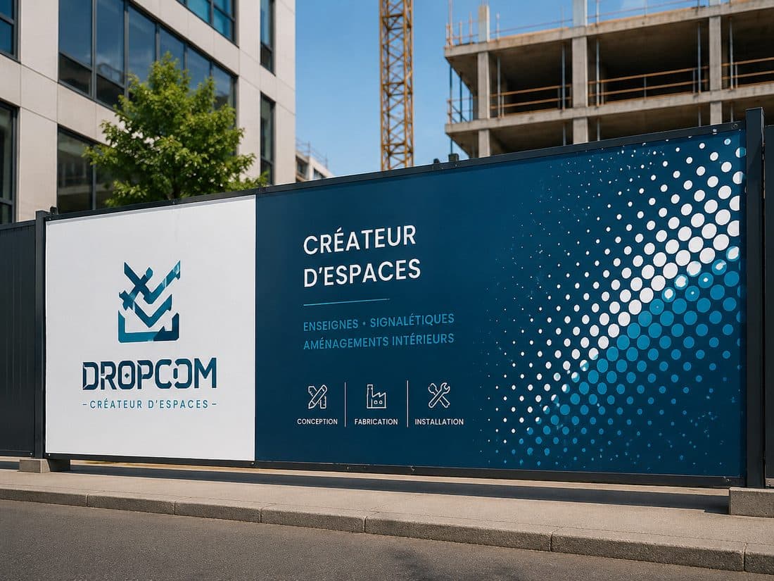 Réalisation panneau Dropcom 1
